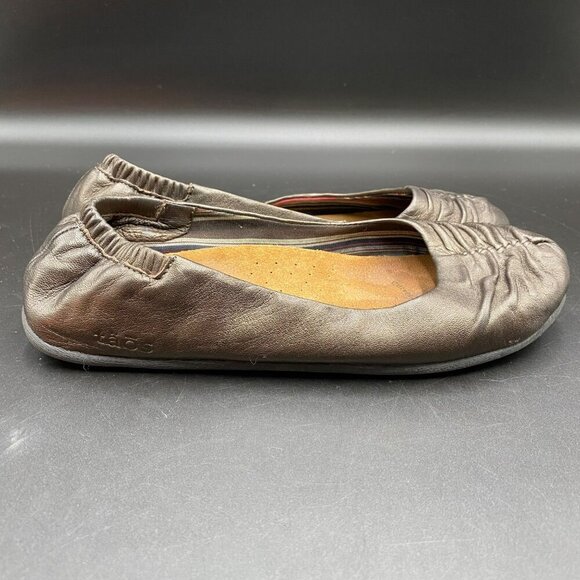 Taos Bronze Ballet Flats Women's Size 8 - Picture 4 of 11